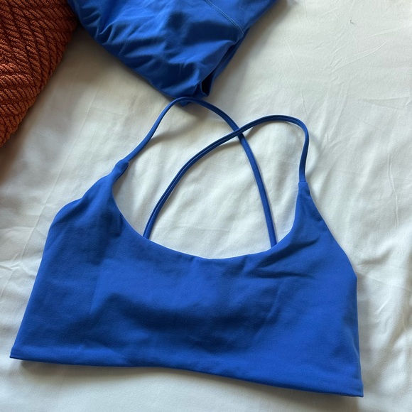 CSB SET - Scrunch Butt leggings & strappy bra - Cobalt / Size XL - Picture 4 of 5